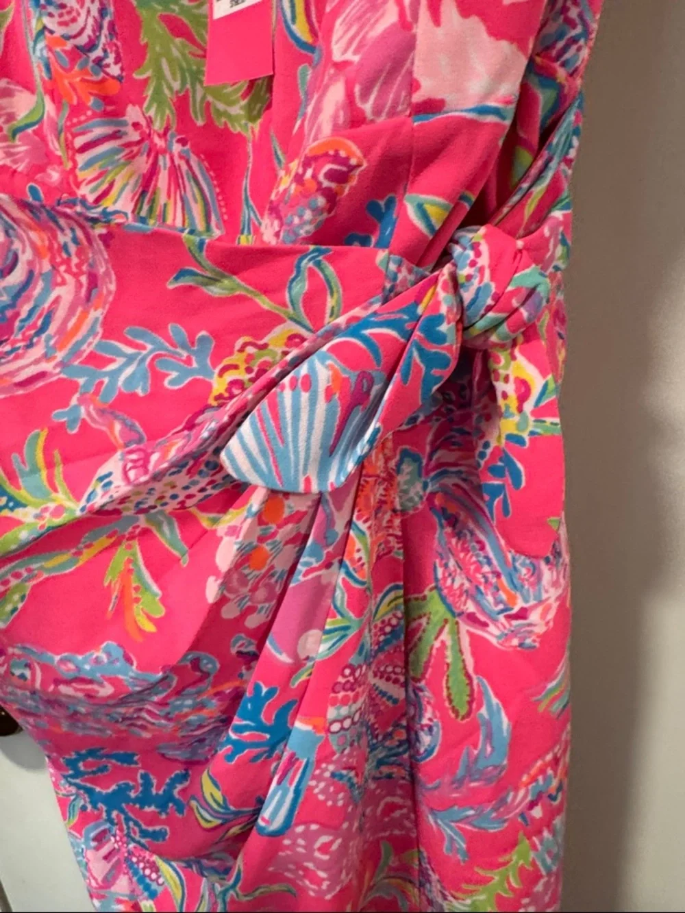 Lilly Pulitzer Scarlet Stretch Dress Pink Isle Print: Shell Me Something Good - Picture 11 of 12